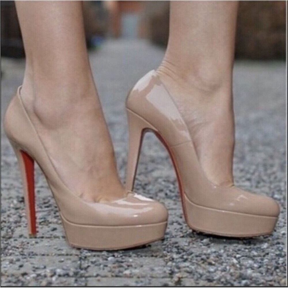 Christian Louboutin Tan Heels